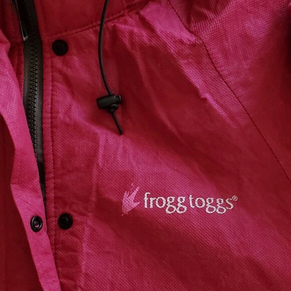FROGG TOGGS Kids' Classic Pro Action Waterproof Rain Jacket Cherry Color M - Picture 9 of 16